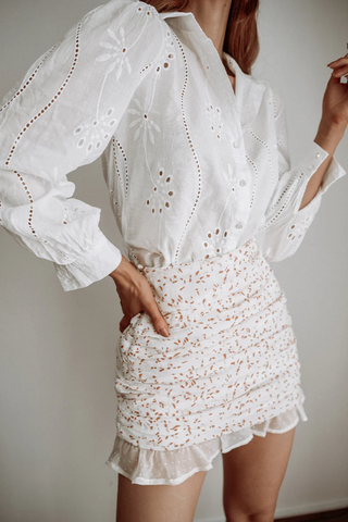 knowles blouse styled for office look