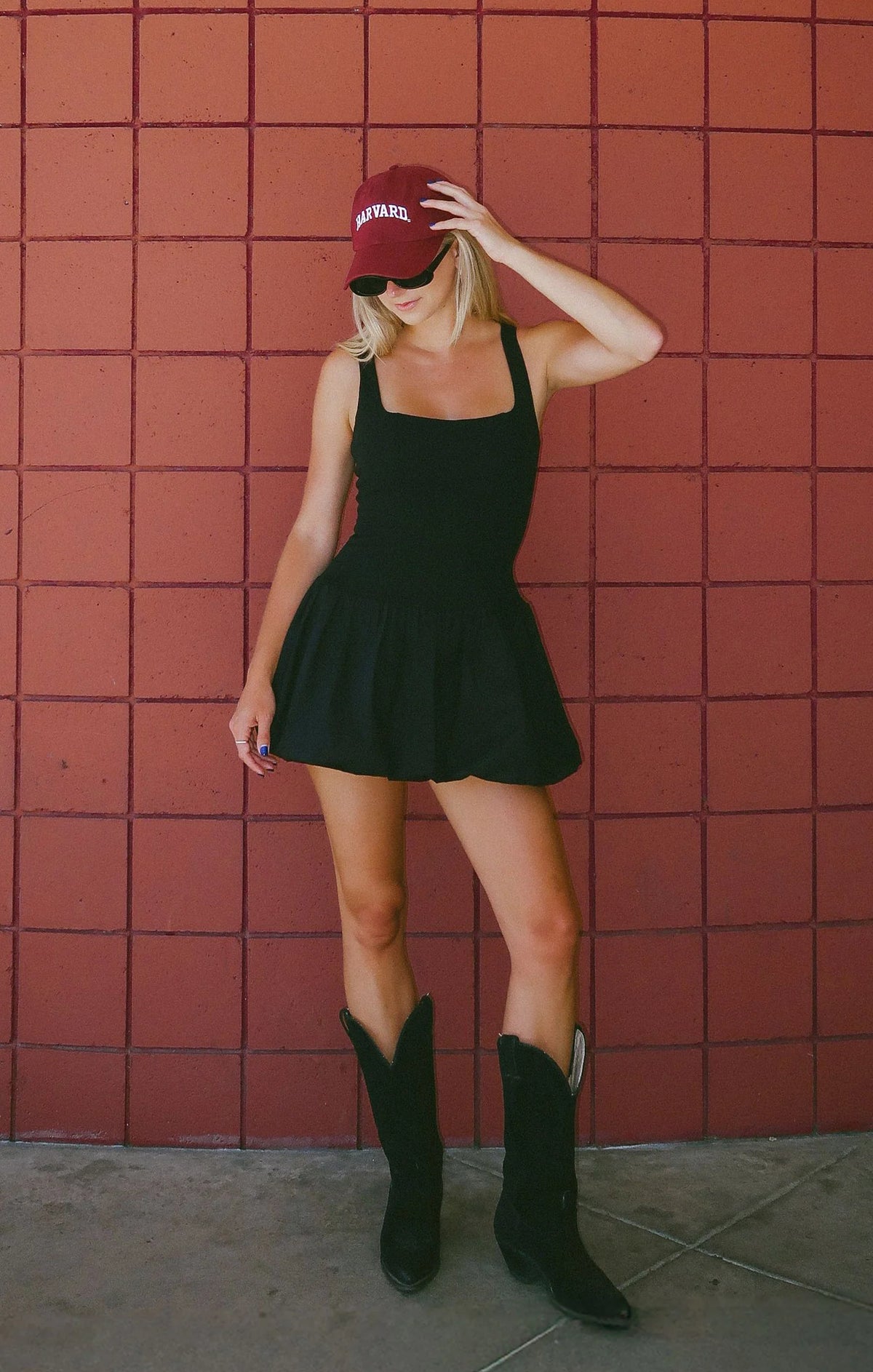 marlo mini dress back flattering design