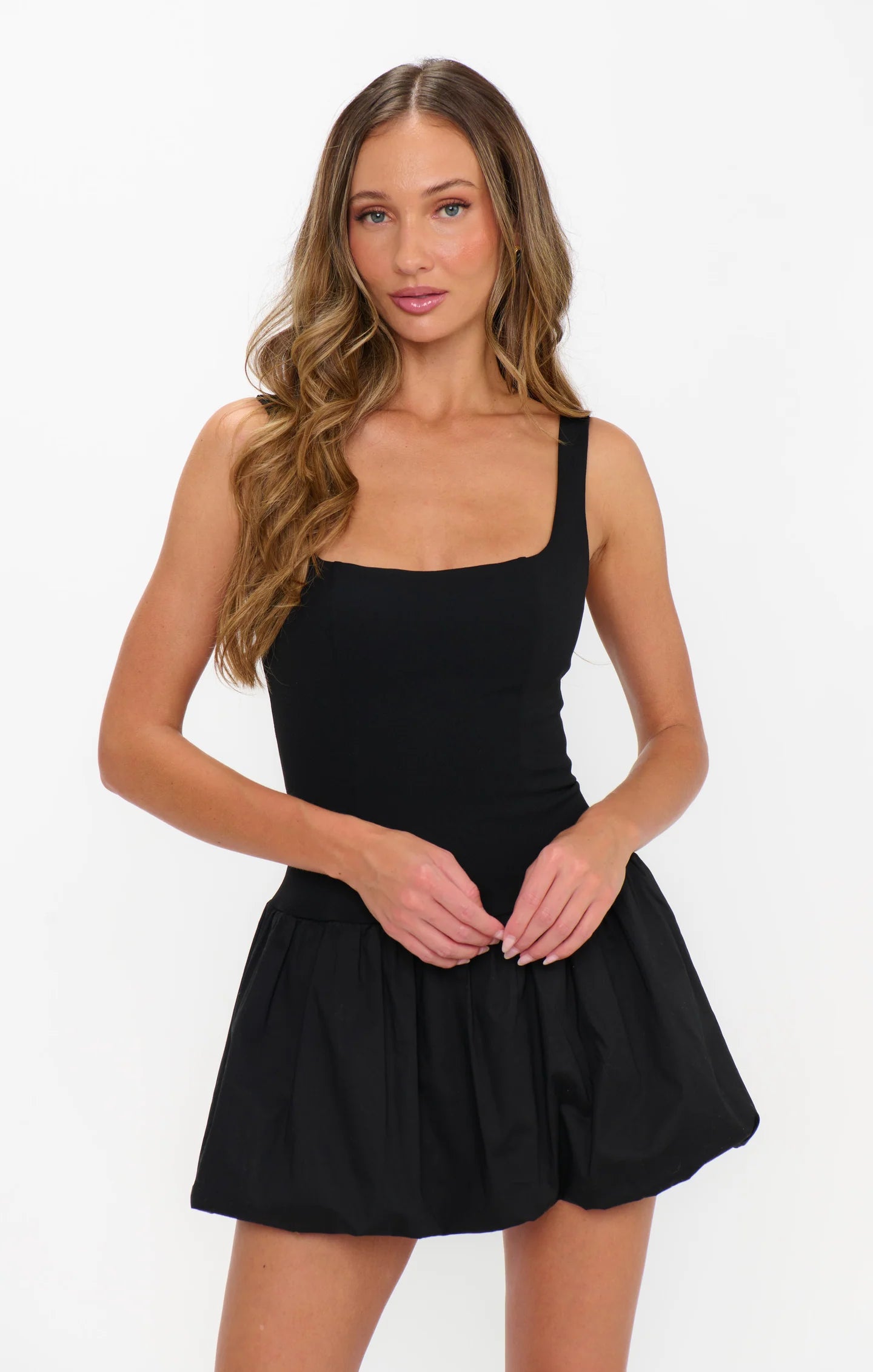 marlo mini dress front chic stylish look