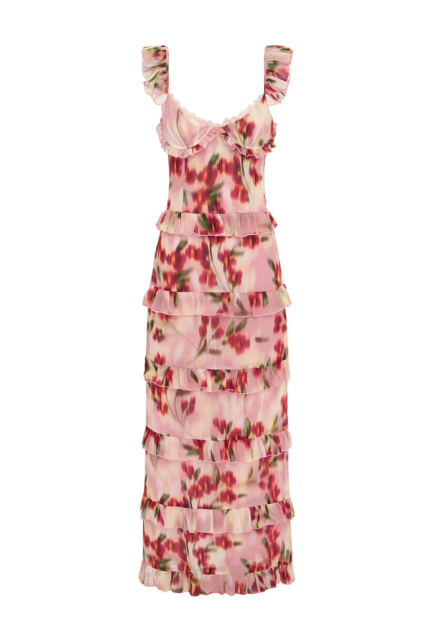 melvina maxi dress styled casual vacation look