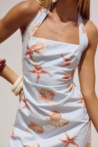 mindy mini dress closeup fabric detail