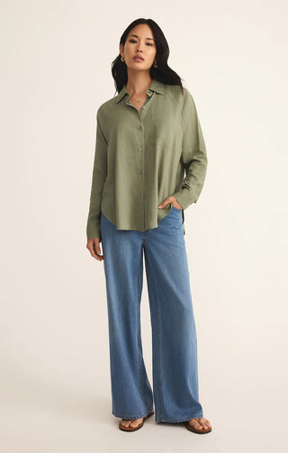 Close-up of premium linen fabric and soft texture