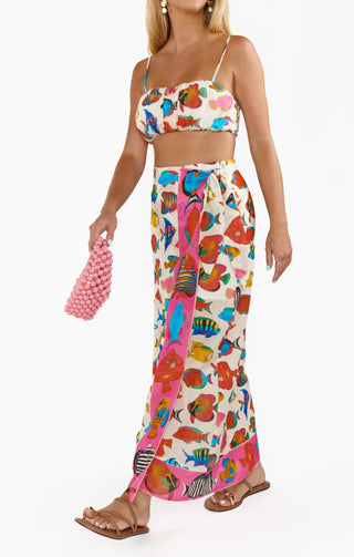 Boho-inspired styling with TIA WRAP SKIRT