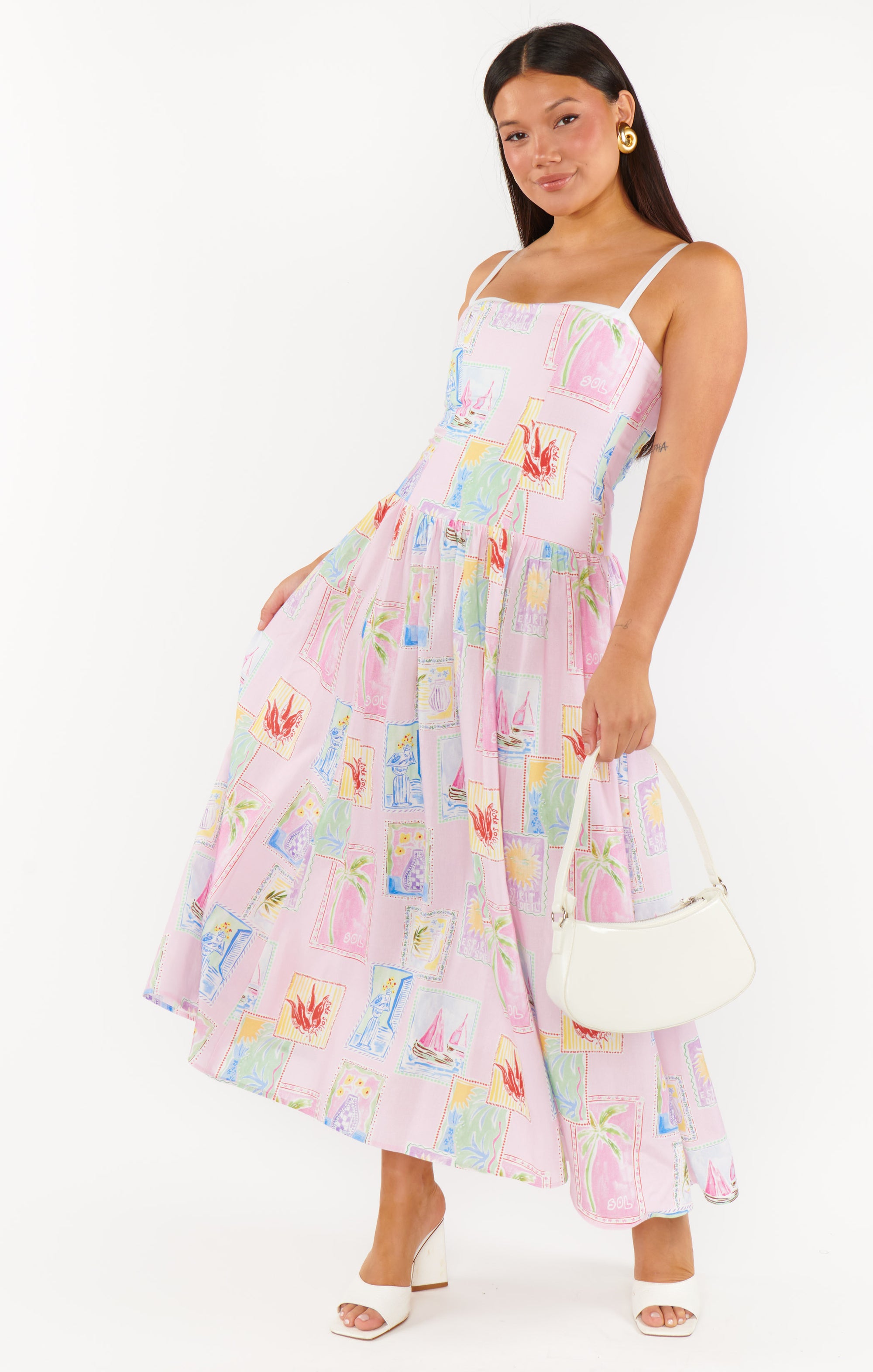 HEPBURN MIDI DRESS LINEN