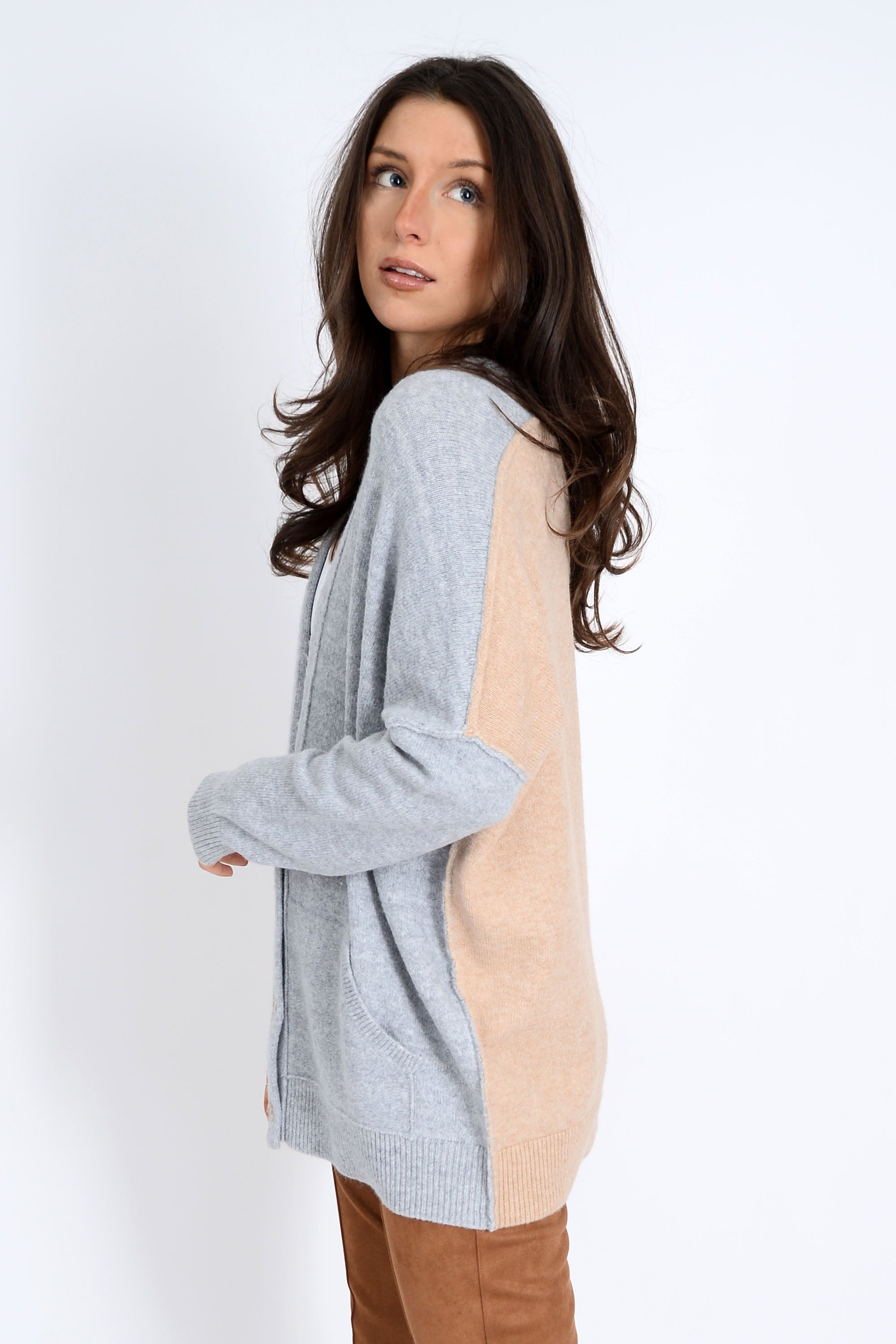 ELMA LONG SLEEVE V-NECK CARDIGAN