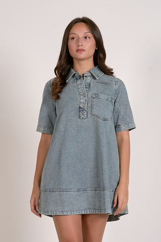 BLUE HORIZON DENIM DRESS