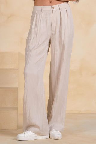 MONTAUK HIGH WAIST PLEATED TROUSERS