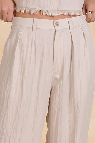 MONTAUK HIGH WAIST PLEATED TROUSERS