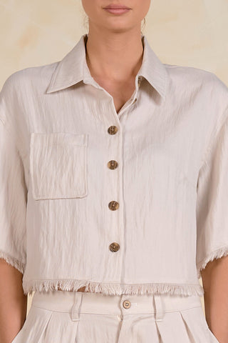 MONTAUK SHORT SLEEVE BUTTON DOWN TOP
