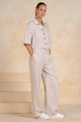 MONTAUK SHORT SLEEVE BUTTON DOWN TOP