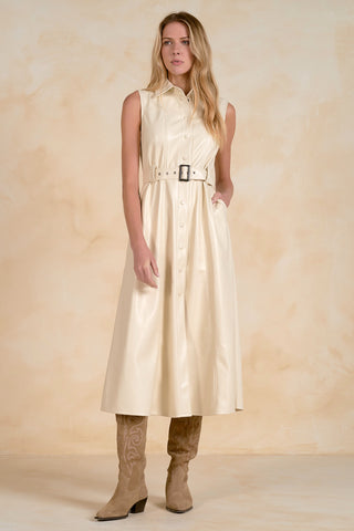 HAVEN BELTED MIDI DRESS
