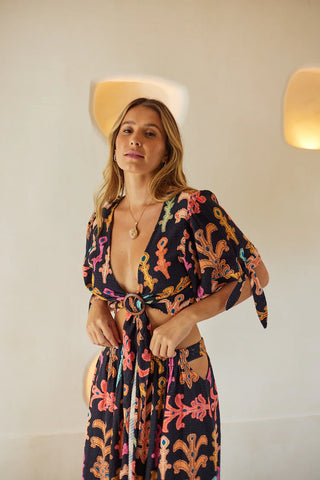 Front view of STMT BOUTIQUE WANDERLUST TOP