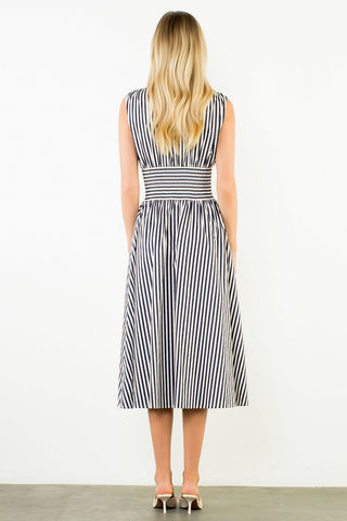 HARBOR STRIPE MIDI DRESS