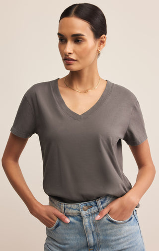 Perfect summer-ready outfit featuring WEEKDAYS V-NECK TEE
