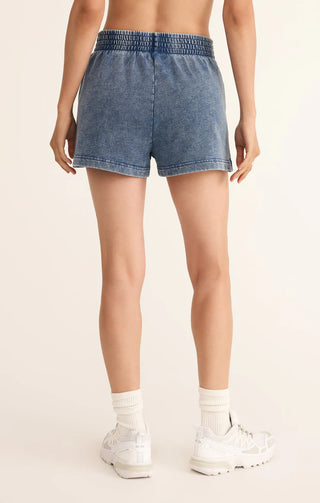 Front view of STMT BOUTIQUE WEEKENDER KNIT DENIM SHORT